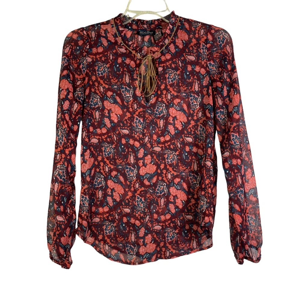 Lucky Brand Peasant Top Long Sleeve